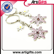 keychain profissional do keyring da flor do lírio do joaninha do produto